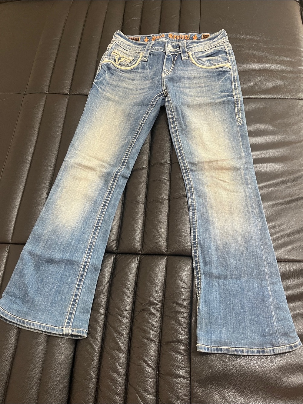 Rock Revival Light Blue Flare Jeans